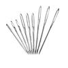9-Piece Transparent Needle Bottle Set for Embroidery and Knitting with Gold Big Eye Wool Needles