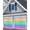 Colorful Rainbow Printed Garage Door Decorations Background (No Glitter) Party Photography Backdrop Kids Girl Princess Birthday Outdoor Banner Party