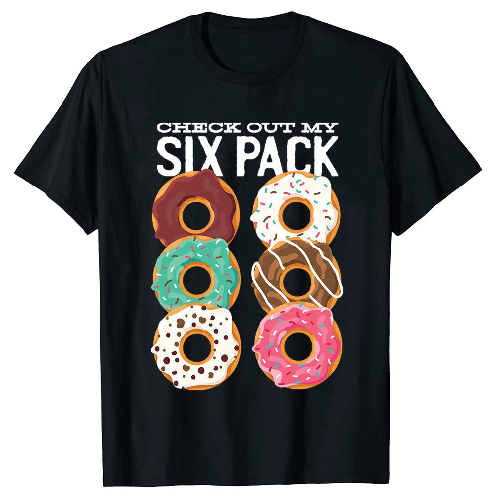 Donuts and Deadlifts Funny Doughnut Workout Tee Shirt Summer Cool Tshirt Men Short Sleeve Tshirt Powerlifter Tee T Shirt