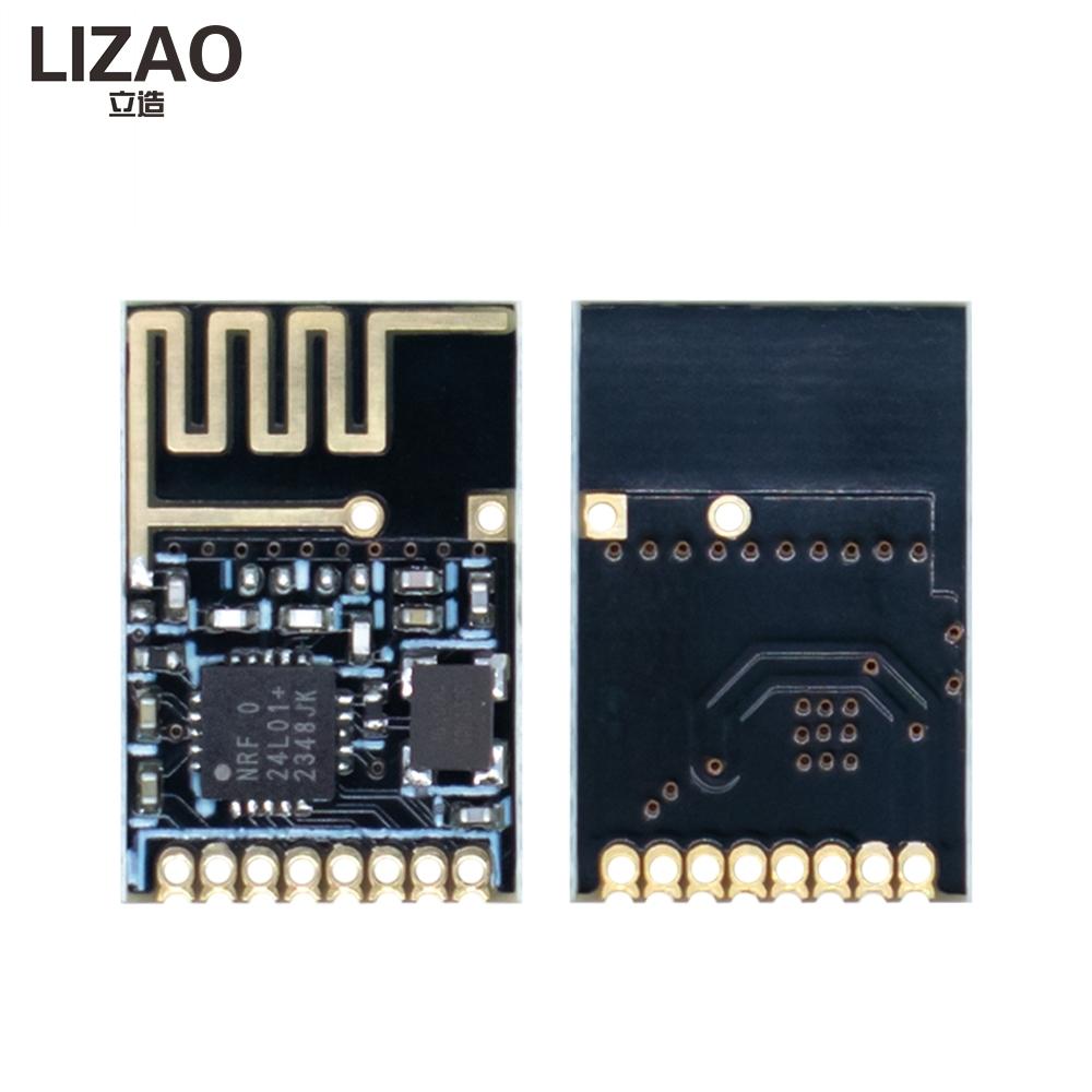LIZAO 5/10 Stück NRF24L01+ 2,4G Drahtloses Sendeempfänger-Modul-Kit Mini Power Enhanced SMD-Version für Arduino Roboter Drahtlose Projekte