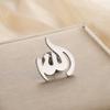 LIKGREAT Arabic God Brooch for Women Men Stainless Steel Pin Allah Symbol Religious Jewelry Amulet Muslim Gift