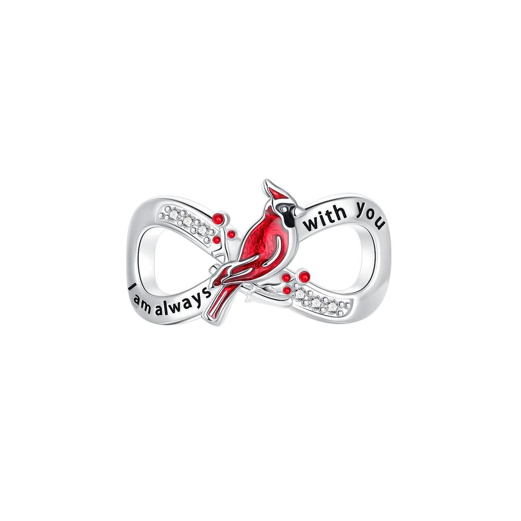 New Original Copper Charms Lucky Infinity Symbol Heart Beads Pendants Fit Bracelet Necklace Diy Jewelry Gift