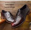 2025 Men's Crocodile Pattern Leather Shoes - Business Korean British Style, Formal Fashion for Youth & Weddings