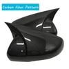 For VW Golf MK6 MK7 7.5 GTI R GTD 2009-2020 Side Mirror Covers 2PCS Carbon Fiber ABS Exterior Styling Tuning Accessories