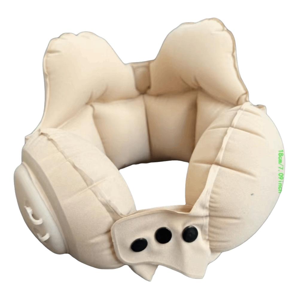 Portable Inflatable Neck Pillow Foldable Travel Pillow Neck Rest Compression Pillow Business Trip
