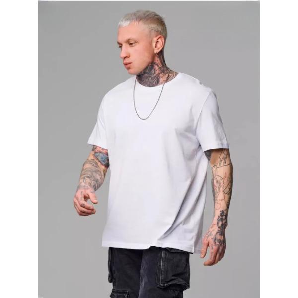 Summer Round Neck Fashionable Casual Pure Cotton Solid Color Short Sleeved Men's T-shirts