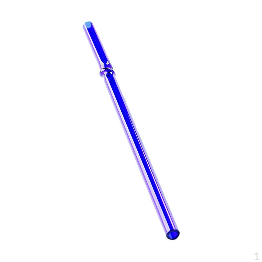 

Assorted Bent Glass Drinking Straws , 19x0.8cm синий