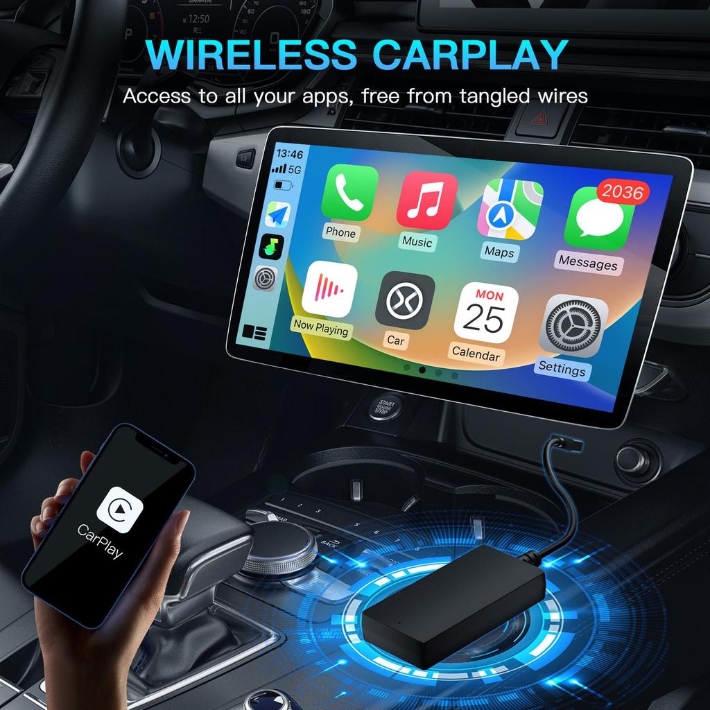 Plug and Play Carbitlink Smartlink Phonelink EasyConnection Adaptador Carabc para CarPlay sem fio Android Auto dongle Box