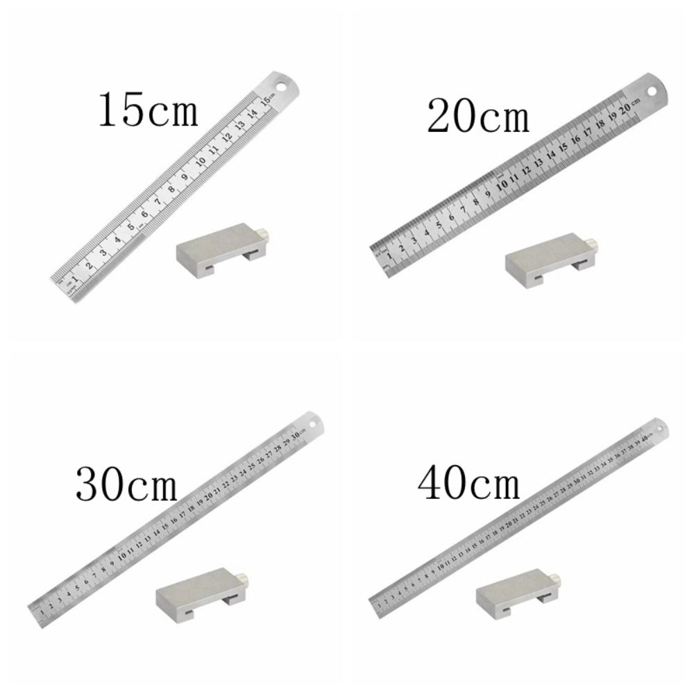 Square Steel Ruler Positioning Block Adjustable Marking Gauge Brass Angle Scriber Line  Measuring