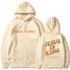 Jesus IS King Hoodie Sweatshirt Men's and Women's Harajuku Pullover Street Clothing High Quality Hot Selling Top