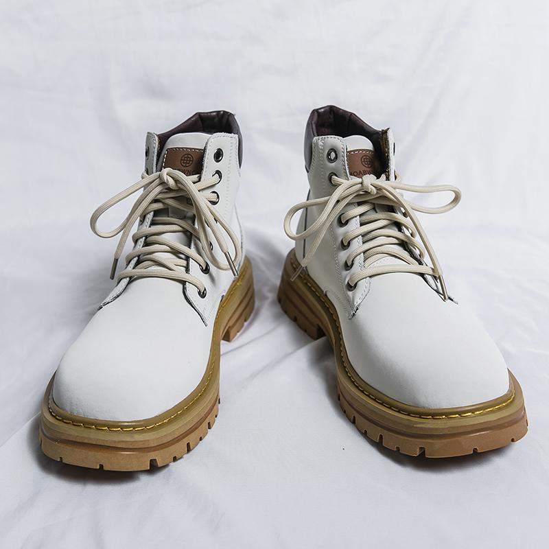Fashion Autumn and Winter Men Boots Thick Bottom Wear resistant Lace Business Outdoor Training Brand Chelsea Boots Size 38-44 Men Boots