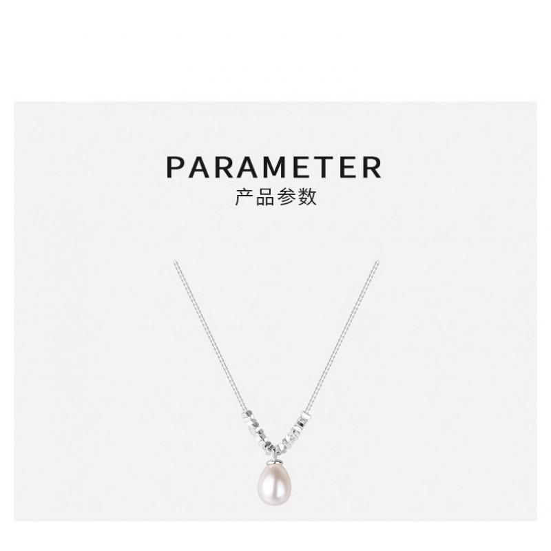 Natural Freshwater Pearl Choker Necklace Women Simple Trendy Clavicle Chain Luxury Style