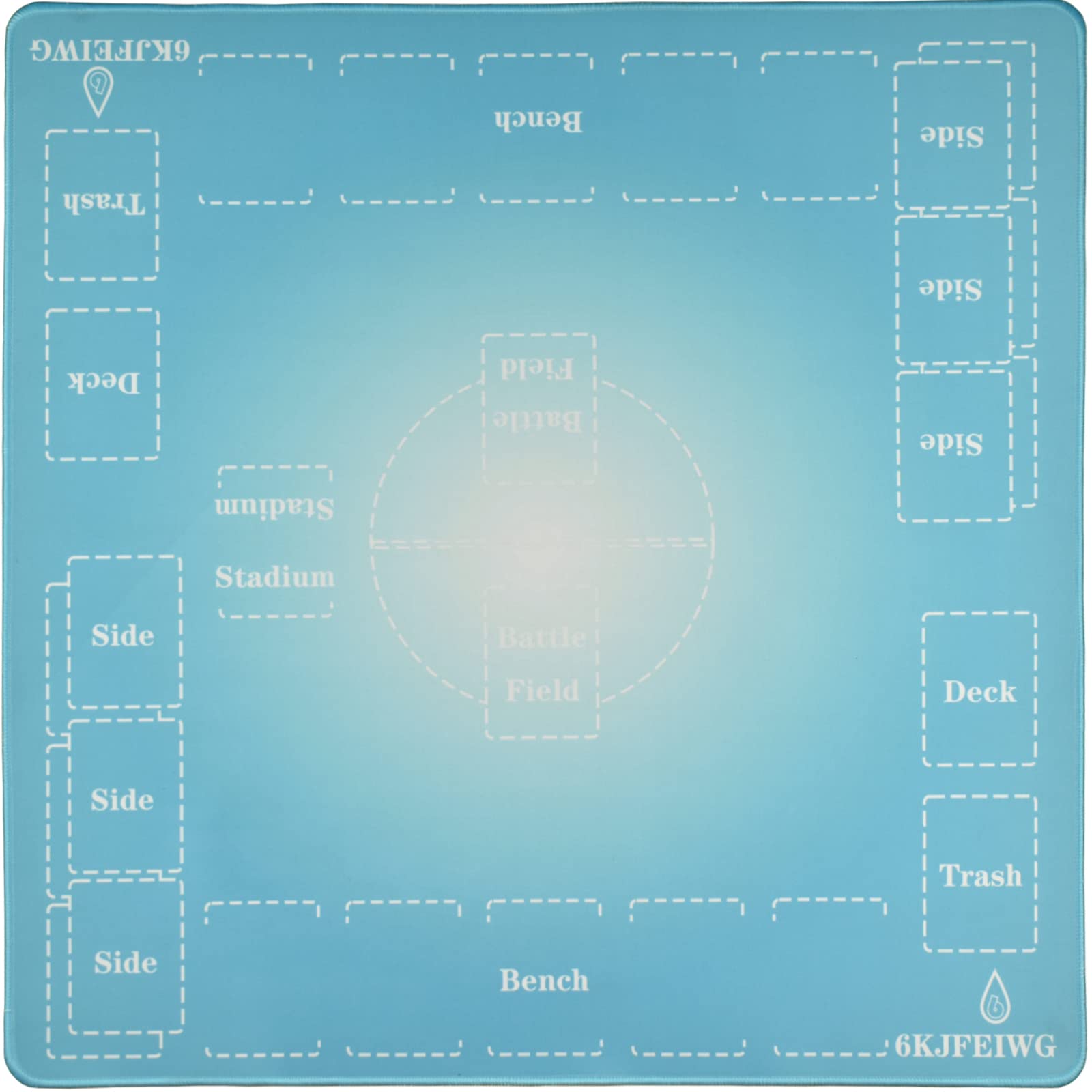 

6KJFEIWG Игровой коврик для карточных игр Pokemon для карточных игр Резиновый игровой коврик Pokemon x 60 Игровой коврик для карт Pokemon с простроченным краем для хранения Нескользящий (60 см)