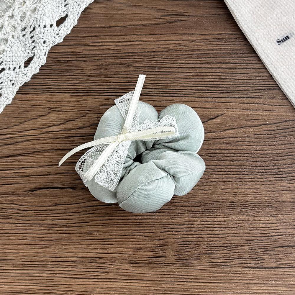Korean Satin Lace Bow Hair Tie for Girls