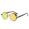 Men Women Retro Vintage Glasses Steampunk Round Metal UV400 Eyewear Sunglasses