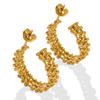 Fashionable Women'S Earrings Stainless Steel Designer Jewelry 18k Gold Plated Hoop Earring