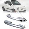 500 Offside Fiat Left Right Driver Side Chrome Outer Door Handle Car Accessories