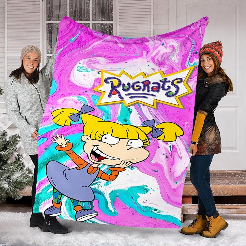 Rugrats Printed Throw Blanket—soft,warm;versatile Blanket for All Seasons—perfect As &air-conditioning Throw,nap Blanket