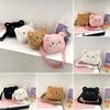 Cartoon Cat Women Handbags Plush Plush Shoulder Bag Soft Messenger Bag  Baby Girls Toy Gift