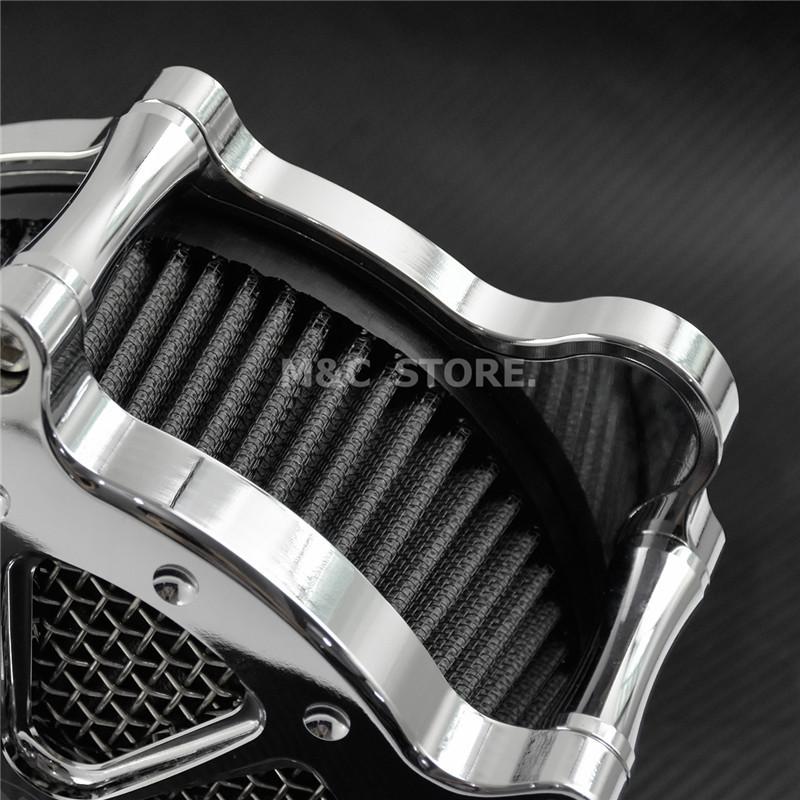 Motorcycle All Chrome Air Cleaner Air Filter System For Harley XL Sportster 04-22 Touring Road Glide 08-16 Dyna Softail Fat Boy