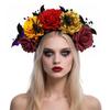 Halloween Theme Artificial Flower Hairband For Roleplay Event And Special Occasion Outfit Party Gathering Roleplay Props