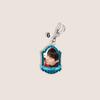 BTS Vintage Frame Acrylic Keychain, Bangtan Boys Photo Keyring with Member Name Banner, Kpop Idol Bag Pendant for ARMY Fans