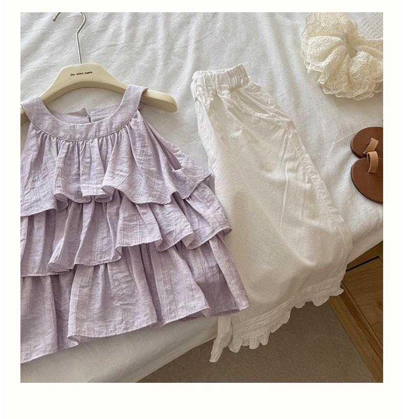 Girls Summer Patchwork Lace Casual Pants - New Style, Sizes 26, Thin Fabric 90