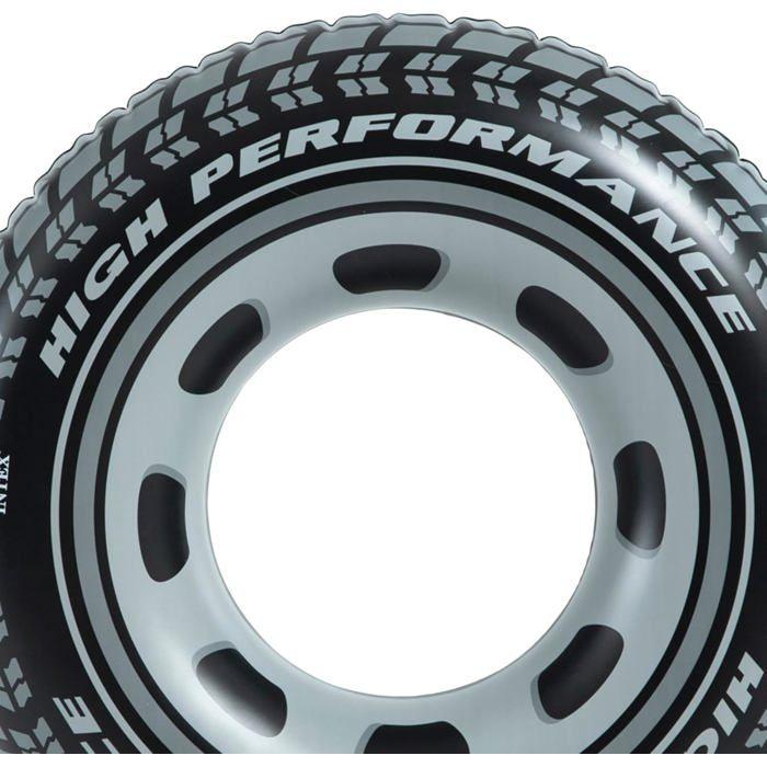 Schwimmring - RUSSBOY - RUSSBOY - Durchmesser 91 cm - Schwarz - Realistisches Reifenprofil