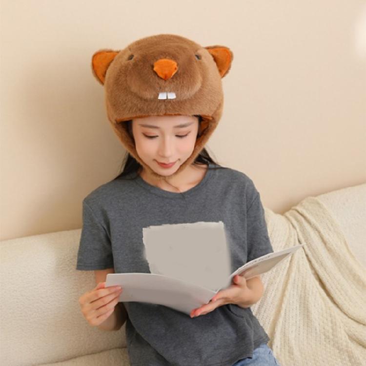Atmungsaktives Murmeltier Kostüm Kopfstück Fotografie Requisite Verstellbarer Riemen Für Kinder Mottopartys Rollenspiel