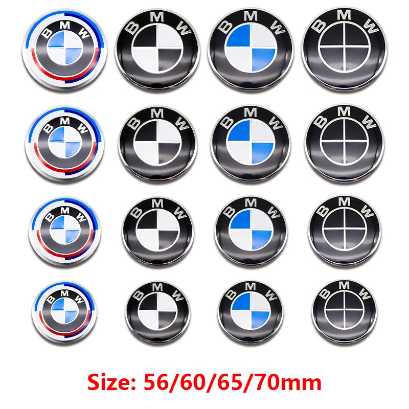 56mm 60mm 65mm 70mm Ratų lipdukas BMW E46 E90 F30 F10 G20 X5 50-mečio emblema Ženklelis 4 vnt. „Pasidaryk pats“ Automobilio ratlankio centrinės dalies lipdukas
