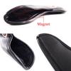 Golf Iron Magnetic Wedge Club Headcover Synthetic Numbered Red and Black Synthetic Covers, Covers, Set, Leather, Black/White (10pcs (4-9, P, A, S, X),