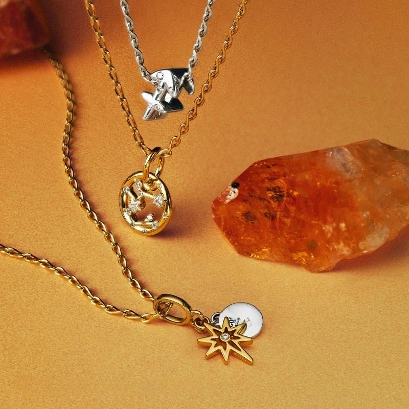 Twelve Constellation Pendants Fits Genuine European Copper JewelryandDiy Crafting Special Beautiful Bracelets Jewellery Gifts