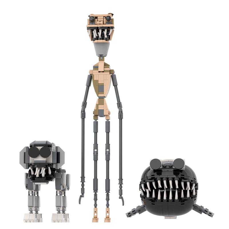 Monster Combo Model MOC Complete Assembly Building Blocks DIY Creative Toy Halloween and Christmas Gift