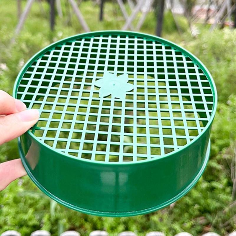 2PCS Multifuntional Soil Sifter Gardening Accessories Sand Soil Filter Gardening Sieve Plastic Gardening Sifter for Soil