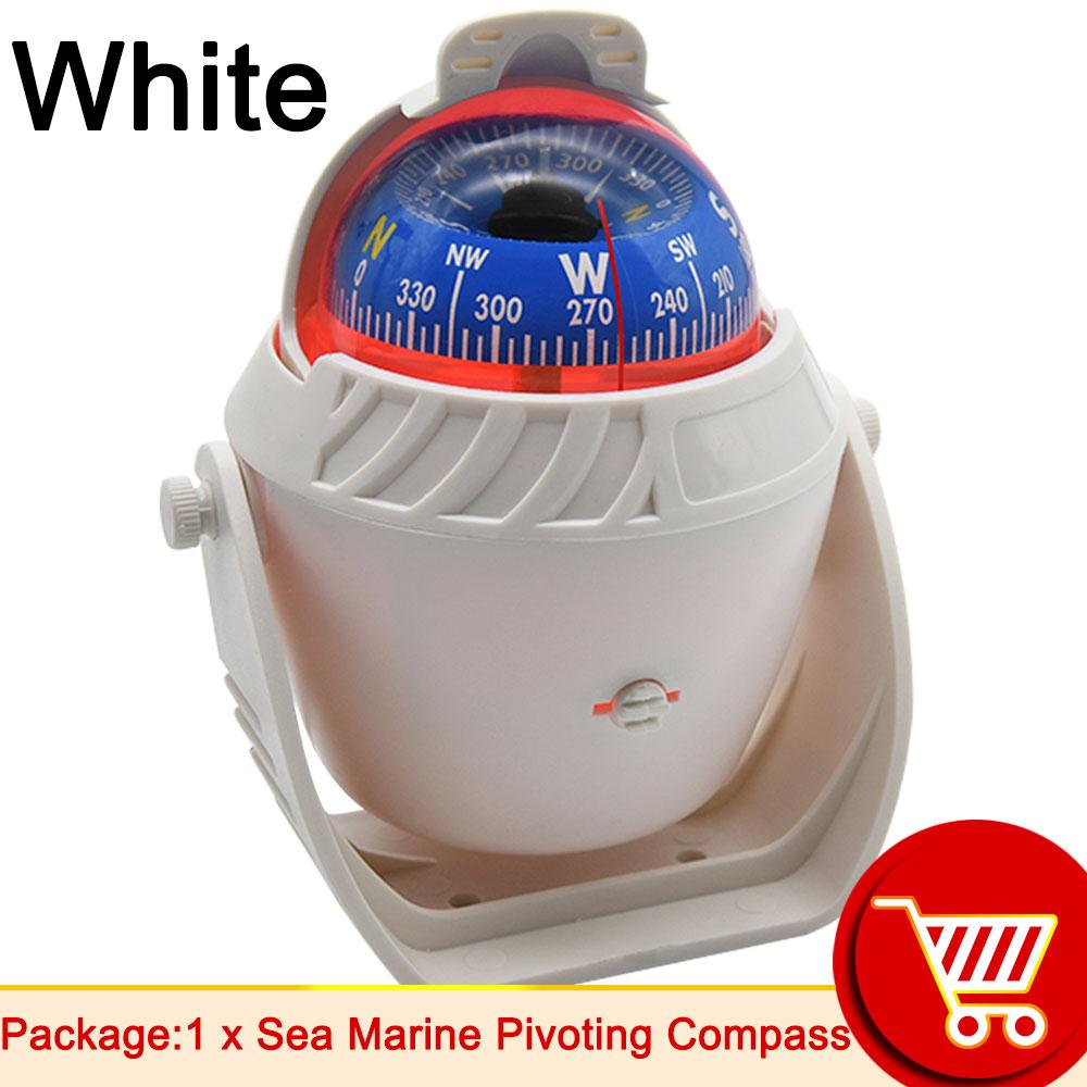 Waterproof Nautical Compass Sea Pivoting Marine Boat Compass With Electronic LED Night Light For Marine Navigation Positioning