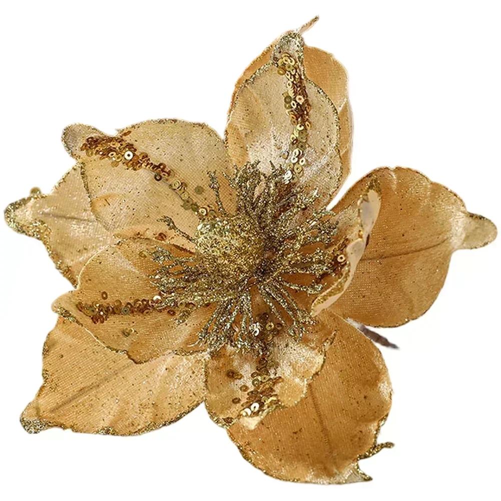 Artificial Poinsettia for Holiday Decor with Elegant European Design and Multi Color Choices for Christmas Trees