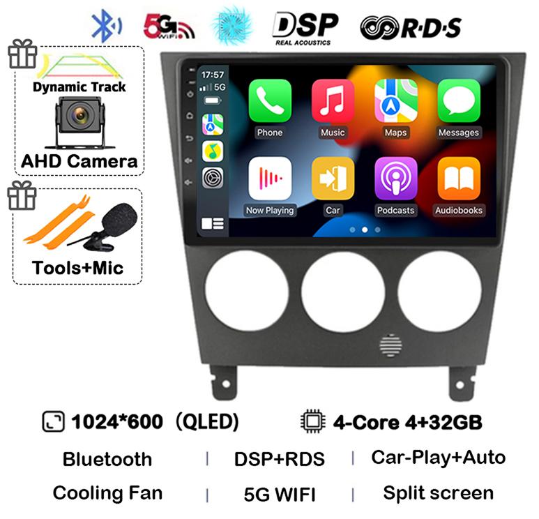 Android 14 Carplay Auto 4G Wifi For Subaru Impreza GD GG 2002 - 2007 Car Radio Multimedia Player GPS 360 Camera Stereo Head Unit