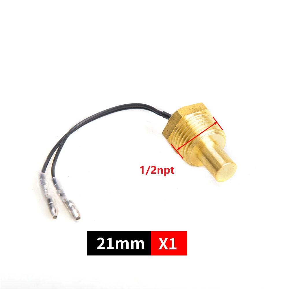 Universal Water Temperature Gauge Sensor 10MM 12Mm 14MM 16MM 17MM 21MM Head Plug 1/8 3/8 Thread Sensor