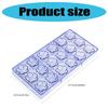 18 Slot Flower Chocolate Mold Confectionery Mould Food Grade Plastic Baking Pastry Tool Multipurpose Dessert Mold
