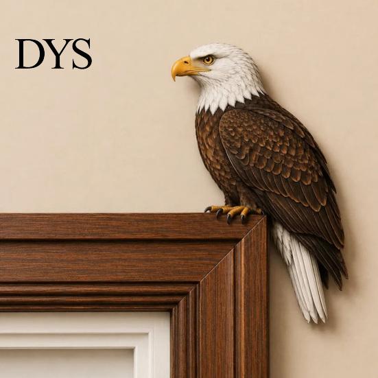 Wooden Bird Door Frame Decor Topper Decor, Adorable Shape Corner Statue, Handcrafted Wood Sign, Woodland Natural Charm Home Accessories Art