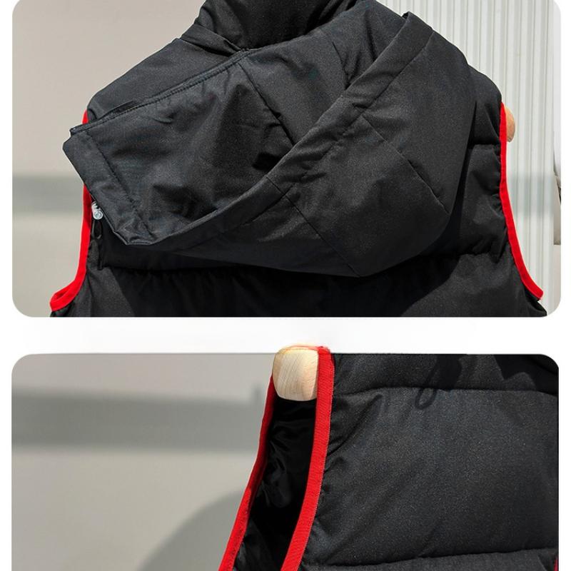 Podzimní a zimní pánská vesta péřová bavlněná bunda ramena teplá vesta svrchní oblečení koňská bunda