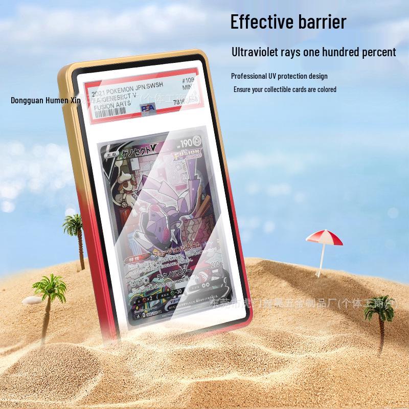 Gradient Metal Shell for PSA/BGS Graded Card Protection - Pokemon & Star Player Card Compatible
