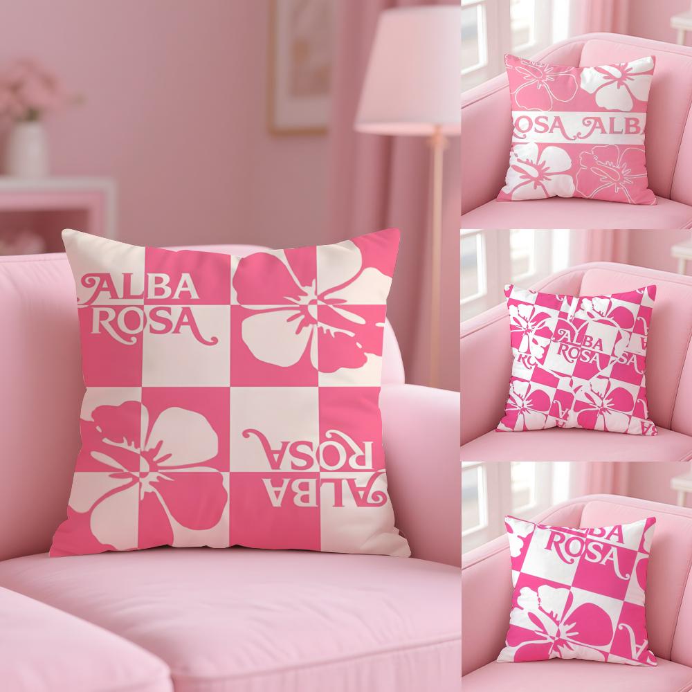 Fashion AALBA RROSA Cushion Cover Comfort Sofa Bed Silky Elegant Invisible Zipper Decorative Holiday Gifts