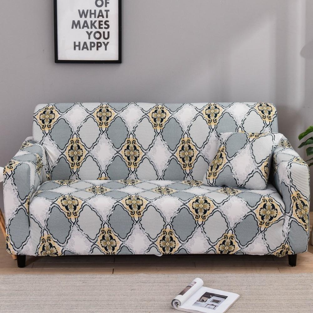 Stretchable Sofa Cover Full Set Slip Resistant Modern Simple Design Fabric Couch Protector