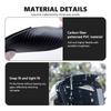 SHEJ3 2pcs Car Rearview Mirror Rain Eyebrow Sun Shade Cover Protector For BMW M 1 3 4 5 6 7 Series M3 M6 F01 F02E34 E36 E70 F10 X6 X1
