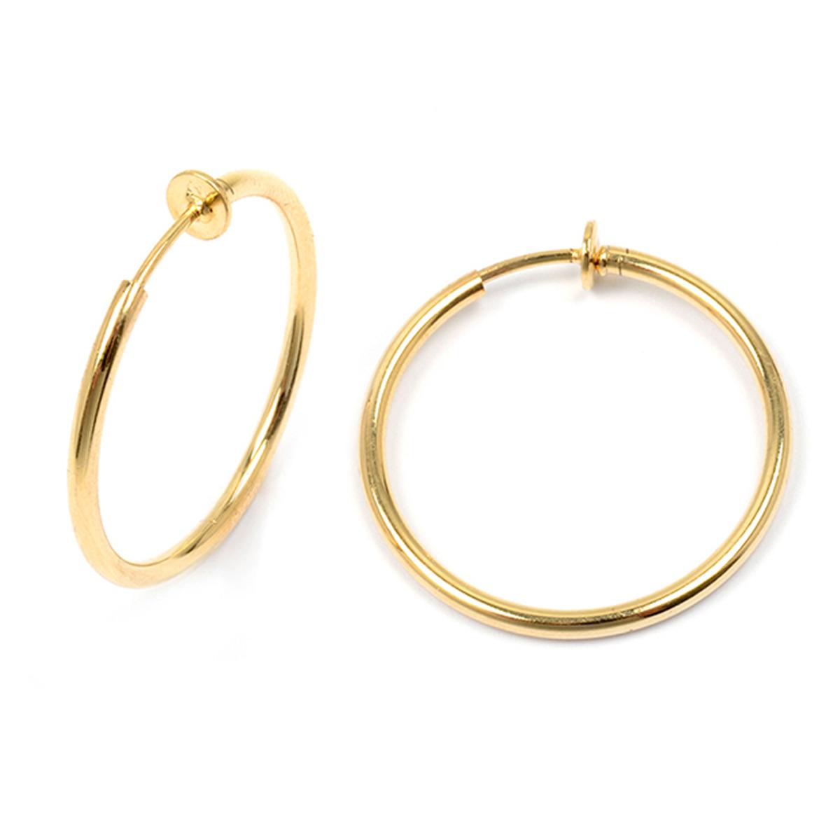 

Les Trésors De Lily [L4567] - Позолоченные серьги-кольца Choreography - 3 см.