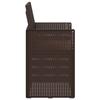Garden Dining Chairs 2 pcs Brown and Taupe PP