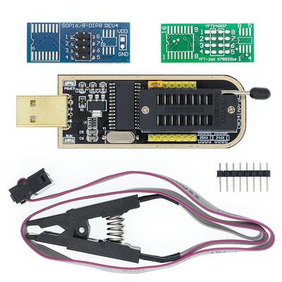 Modulo programmatore USB BIOS originale serie CH341A 24 25 + clip di test SOIC8 SOP8 per 93CXX / 25CXX / 24CXX