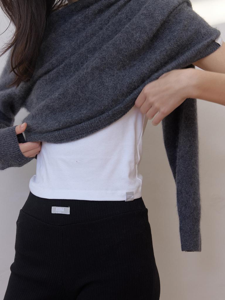Asula As Basic Wool Wholegarment Knit (Dark Gray)