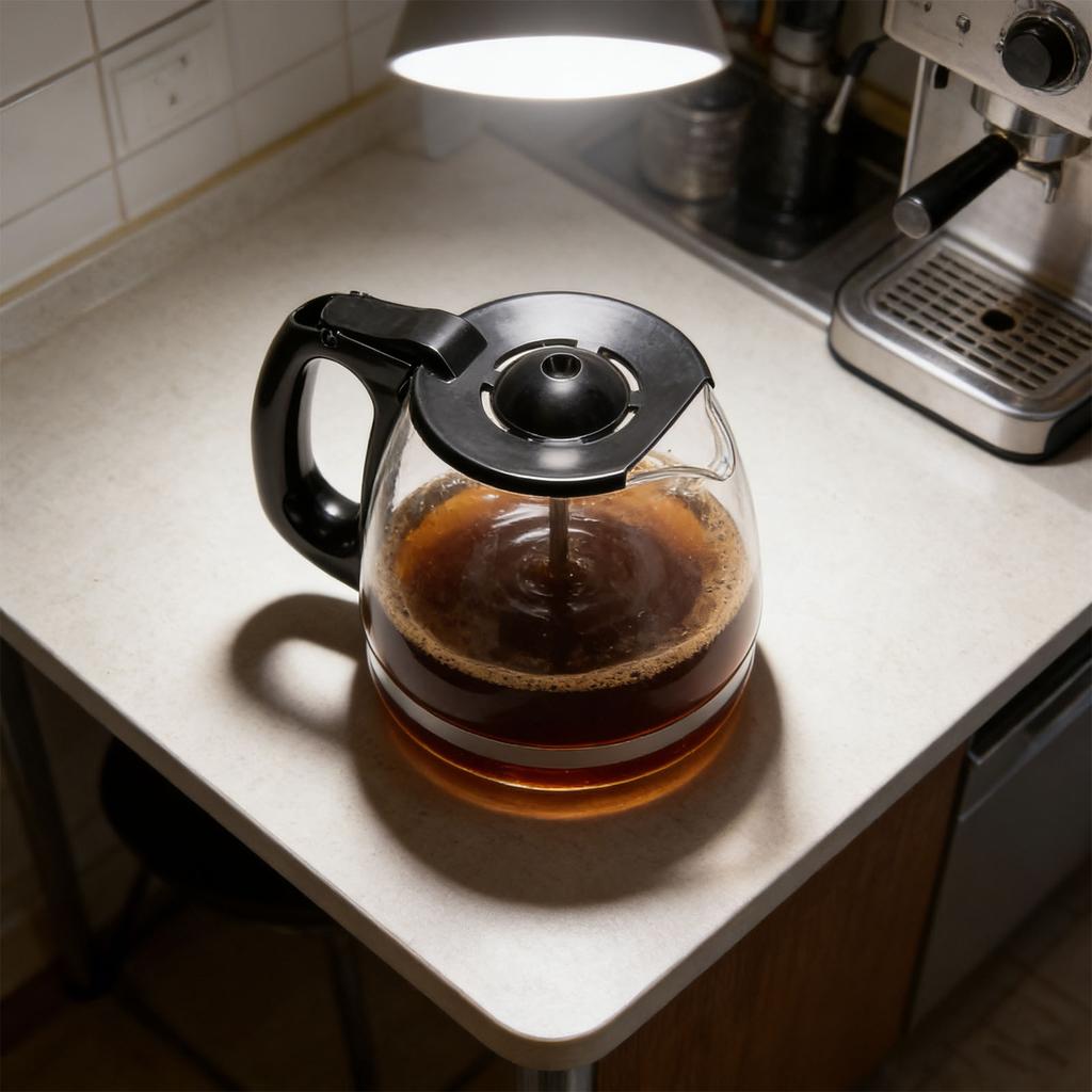 Glass Coffee Pot Easy to Clean Heat Cold Proof Coffee Maker Replacement   with Handle